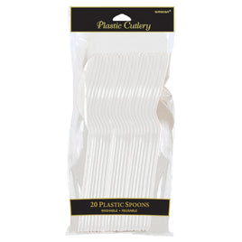 Frosty White Spoons 20 ct.