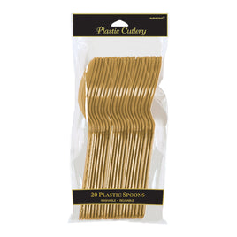 Plastic Spoons  - Gold 20 ct.