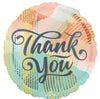 17" Thank You Pastel Clouds Foil Balloon
