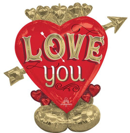 46" Just My Type Heart and Arrow Airloonz