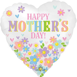 18" SATIN HAPPY MOTHER'S DAY DAISY CHAIN FOIL BALLOON