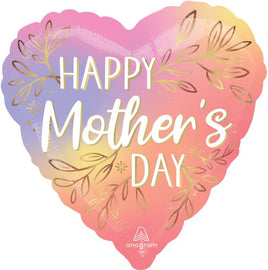 17" HAPPY MOTHER'S DAY BOTANICAL TRACES FOIL BALLOON