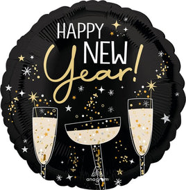 17" BUBBLY NEW YEAR FOIL BALLOON