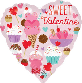 17" Sweet Valentine Foil Balloon