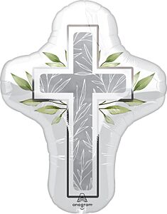 28" PEARL PRIMERA COMUNION SHAPED FOIL BALLOON