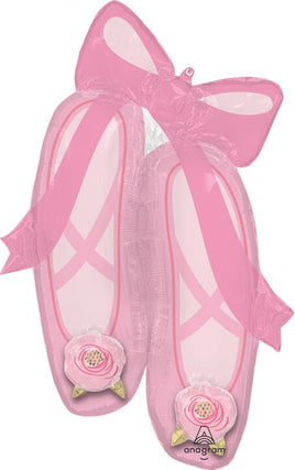 40" BALLERINA SLIPPERS JUMBO FOIL BALLOON