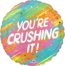 17" YOU'RE CRUSHING IT FOIL BALLOON