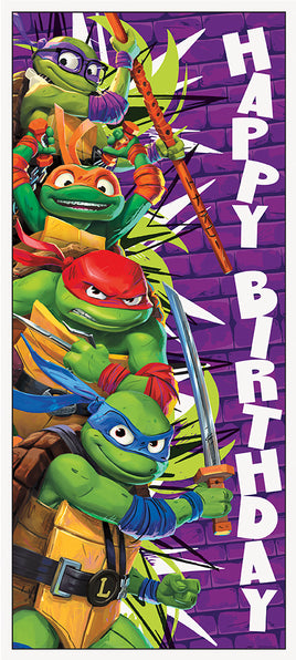 TMNT Mutant Mayhem Door Poster 27" X 60"