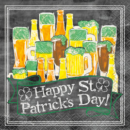Happy St Patrick's Day Beverage Napkins  16ct