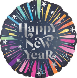 18" SATIN NEW YEARS BLAST FOIL BALLOON