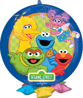 19" SESAME STREET FRILLZ FOIL BALLOON