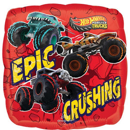 17" Hot Wheels Monster Trucks Foil Balloon