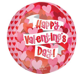 16"  Playful Valentine Hearts Orbz