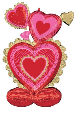 50" Valentine Scalloped Sweethearts Airloonz