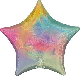 19" Pastel Stardust Ombre Star Foil Balloon