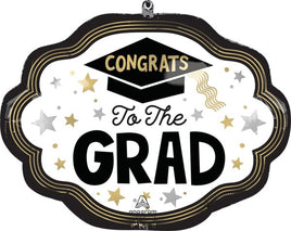 24" WAVES OF SUCCESS CONGRATS GRAD FOIL BALLOON