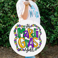 Mardi Gras Door Hanger
