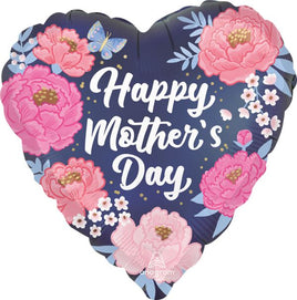 18" HAPPY MOTHER'S DAY PEONY GARDEN FOIL BALLOON