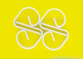 White Plastic Tablecover Clips 4 ct.