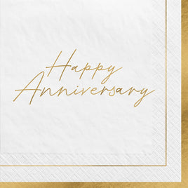 Happy Anniversary Lunch Napkin 16 ct.