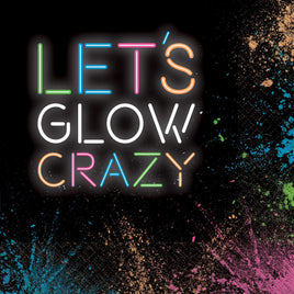 Let's Glow Crazy Luncheon Napkins  16 ct.