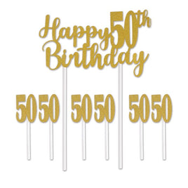 Happy "50" Birthday Cake Topper