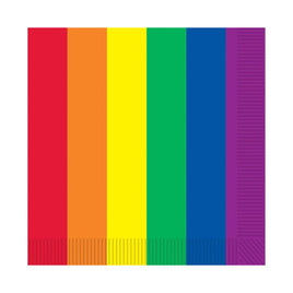 Rainbow Beverage Napkins 16 ct.