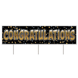 Plastic Jumbo Congratulations Yard Sign
