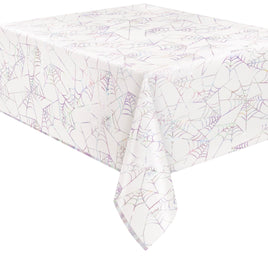 54" X 84"Groovy Halloween Iridescent Rectangular Foil Table Cover  1 ct.