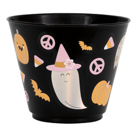 Groovy Halloween Iridescent Foil Stamping Mini 9oz Reusable Plastic Tumblers  8 ct.