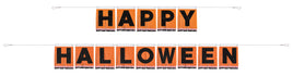 Groovy Halloween Happy Halloween Tissue Fringe Banner  2 pc.