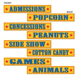 Circus Sign Cutouts