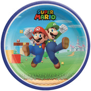 Super Mario Brothers 9" Round Plates 8 ct.