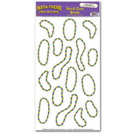 Mardi Gras Beads Peel N' Place