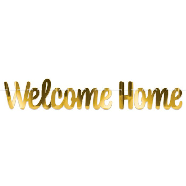Foil Welcome Home Streamer| Party Stop
