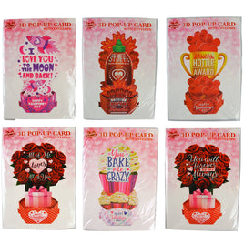 Valentine's Day Love JUMBO Pop Up Assortment- 6/Pack