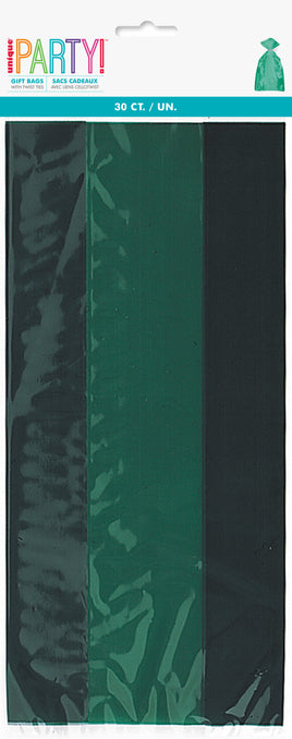 Forest Green Cellophane Bags  30 ct.
