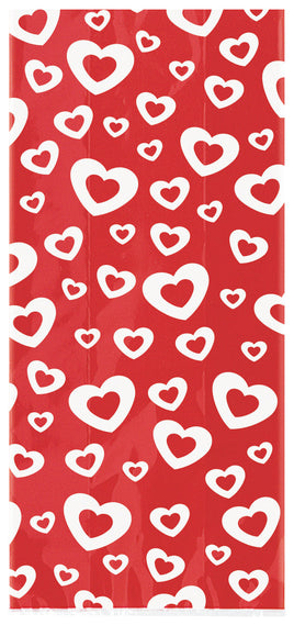 Hearts Afire Cellophane Bags  20ct