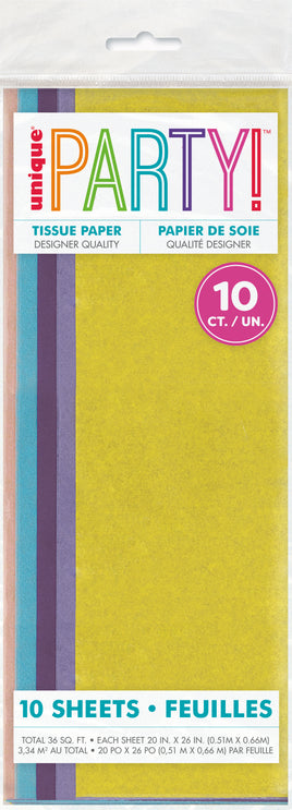 Assorted Pastel Tissue Sheets  10ct.