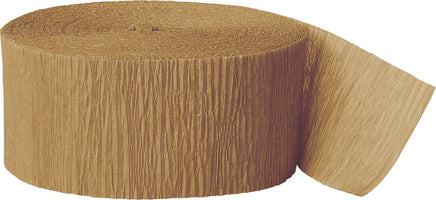 Crepe Streamer 81 ft. Gold