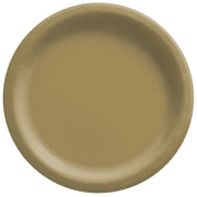 8 1/2" Round Paper Plates -  Gold  20  ct.