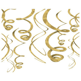 Solid Color Plastic Swirl Decorations