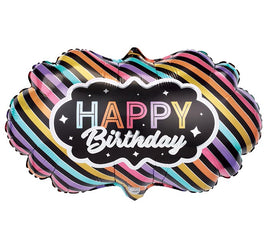 28" Happy Birthday Star Foil Balloon