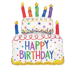 36" Two Tiered Cake Shaped Jumbo Foil Balloon