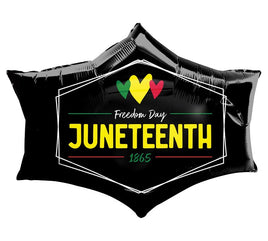 30" Juneteenth Freedom Day Foil Balloon