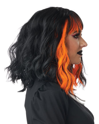CUTE N CRAFTY WIG Black/Orange