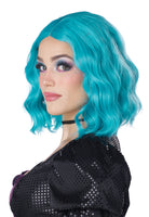 SHORT WAVY BOB WIG - TURQUOISE Turquoise