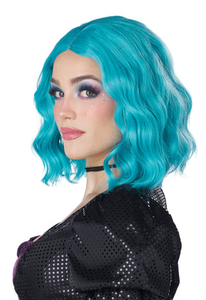 SHORT WAVY BOB WIG - TURQUOISE Turquoise
