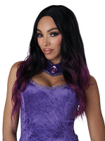ENCHANTING LONG WAVES WIG Black/Purple
