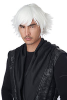 FEATHERED COSPLAY WIG White